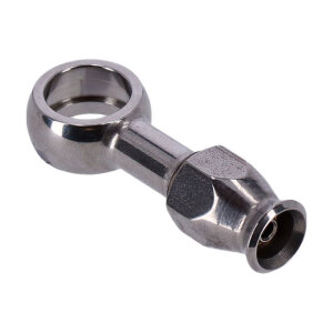 Goodridge, 7/16" (11mm) banjo fitting straight....