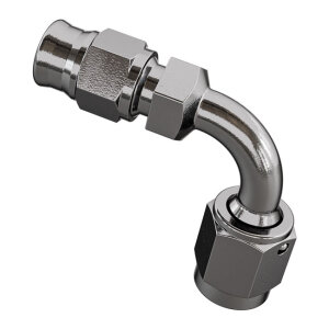 Goodridge, hose end 90 degree bend tube. Stainless Steel