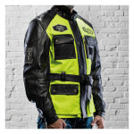 Holy Freedom Quattro Vision leather jacket black/fluo...