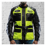 Holy Freedom Quattro Vision leather jacket black/fluo...
