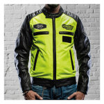 Holy Freedom Zero Vision leather jacket black/fluo yellow...