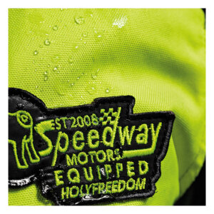 Holy Freedom Zero Vision leather jacket black/fluo yellow Male EU size S