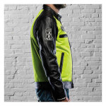 Holy Freedom Zero Vision leather jacket black/fluo yellow...