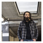 Holy Freedom Jessie James Flannel shirt grey/black Size S