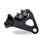 PM, Rear 4-p caliper bracket, 11.5". Black