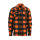 Lumberjack flannel shirt checkered orange/black Male US Size 2XL