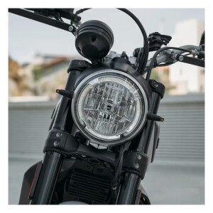 Motogadget, mo.blaze tens3 3in1 turn signal combo. Black