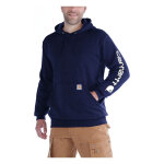 Carhartt Sleeve logo hoodie new navy Size L