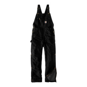 ** Carhartt Duck insulated bib overall black Men size L