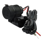 Handlebar mounted USB charger