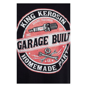 King Kerosin Garage Built t-shirt black Size S