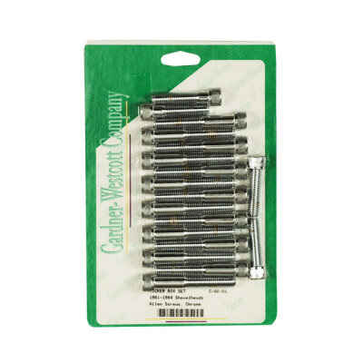GW, Shovel rocker box bolt kit. Allen, chrome