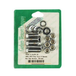 GW, transmission mount kit, hex head. Chrome