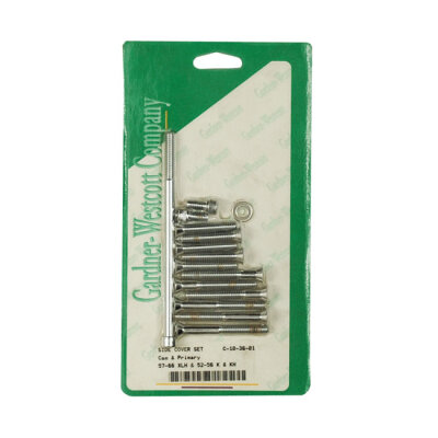 XL side cover mount kit, chrome allen