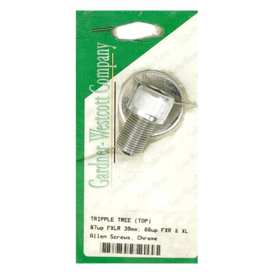 GW, XL Dyna 88-up Fork stem bolt kit. Chrome