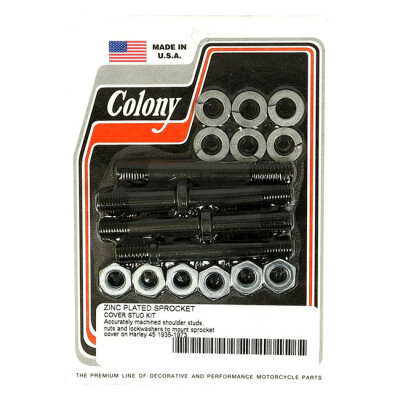 Colony, sprocket cover mount kit. Zinc