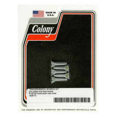 Colony bolt set, transmission side cover. Zinc