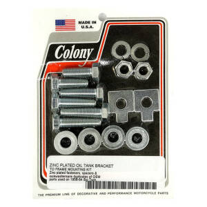 Colony, oil tank mount kit. Zinc