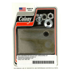 Colony, generator mount kit. Zinc