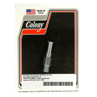 Colony, kickstart return spring stud. Zinc