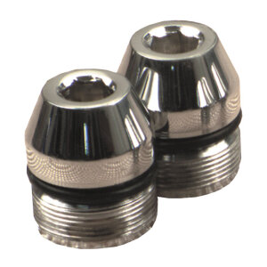 Gardner-Westcott, 39mm fork tube plugs. Tapered Allen