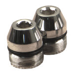 Gardner-Westcott, 39mm fork tube plugs. Tapered Allen