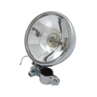 4-1/2" early spotlamp with clamp. 12-Volt. Chrome