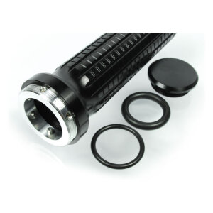 Motogadget, mo.grip aluminum handlebar grip set. Black