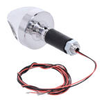 Motogadget, mo.blaze cone in-bar turn signals. Polished