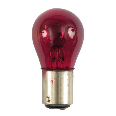 Stop/taillight 12v light bulb. repl. 1157. Red glass