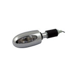 Kellermann, BL 1000 LED turn signal. Clear. Chrome brass