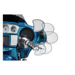 Kuryakyn, Batwing adjustable drop mirror mount. Black