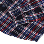 13 1/2 Woodland check shirt navy/red Size S