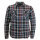 13 1/2 Woodland check shirt navy/red Size S