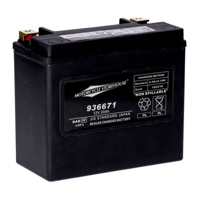 MCS, Standard Series - AGM sealed battery. 12v, 20ah. 320cca inkl. 7,50 Euro Batteriepfand