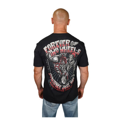 Lethal Threat Forever two Wheels T-shirt black Size M