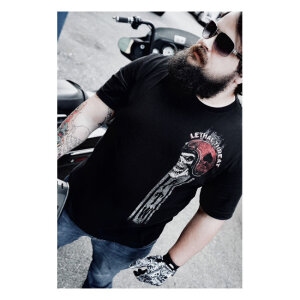 Lethal Threat Forever two Wheels T-shirt black Size M