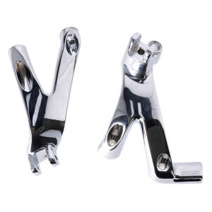 M8 Softail floorboard to foot peg conversion bracket set