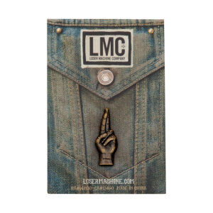 Loser Machine LMC good luck pin anitque brass One size...