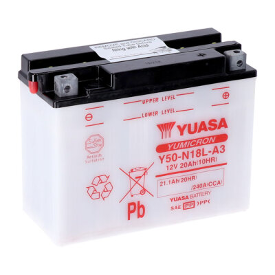 Yuasa, Yumicron battery Y50-N18L-A3 inkl. 7,50 Euro Batteriepfand