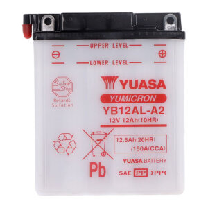 Yuasa, Yumicron battery YB12AL-A2 inkl. 7,50 Euro Batteriepfand
