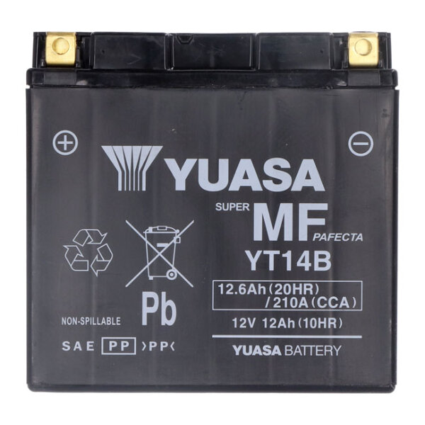 Yuasa, AGM battery, YT14B-WC inkl. 7,50 Euro Batteriepfand