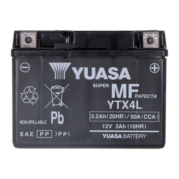 Yuasa, AGM battery, YTX4L-WC inkl. 7,50 Euro Batteriepfand