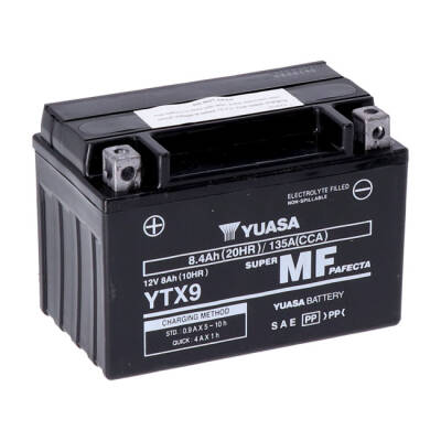 Yuasa, AGM battery, YTX9-WC inkl. 7,50 Euro Batteriepfand