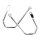 Highway Hawk, saddlebag support kit. Chrome