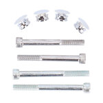 Highway Hawk, saddlebag support kit. Chrome