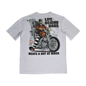 Down-n-Out Life Behind Bars t-shirt grey Size S