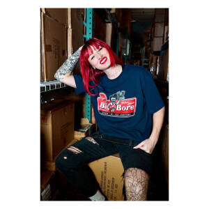 Down-n-Out Big Bore t-shirt navy blue Size XL