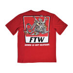 Down-n-Out Gettin Fried t-shirt red Size L