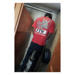 Down-n-Out Gettin Fried t-shirt red Size L